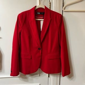 ZARA Red Blazer